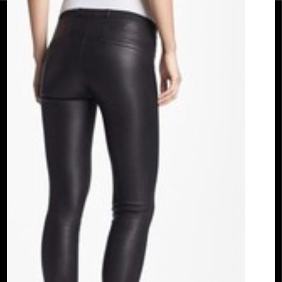 Helmut Lang Genuine Designer Leather Leggings - Picture 2 of 8
